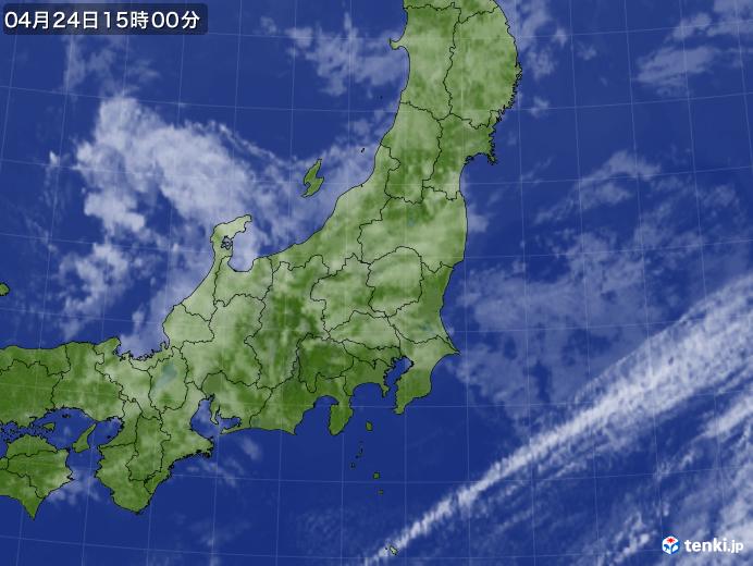 実況天気図(2020年04月24日)