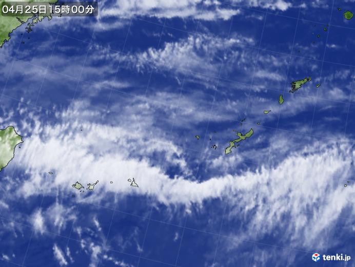 実況天気図(2020年04月25日)