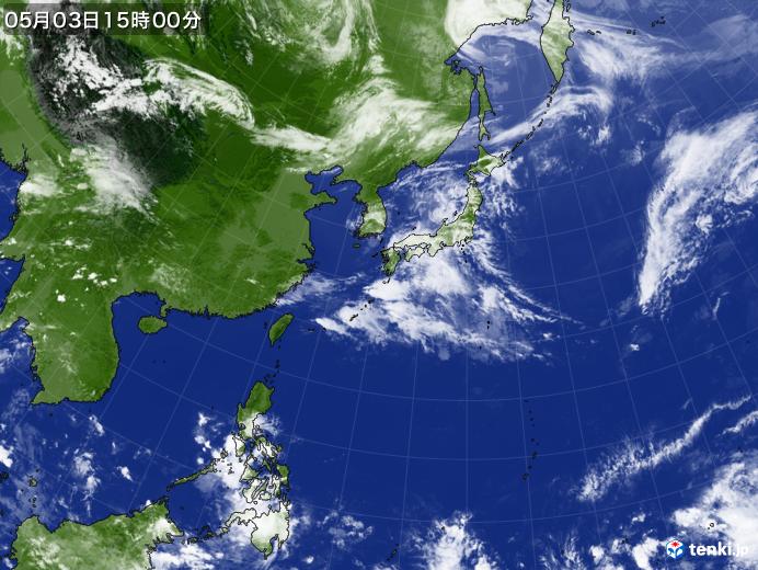実況天気図(2020年05月03日)