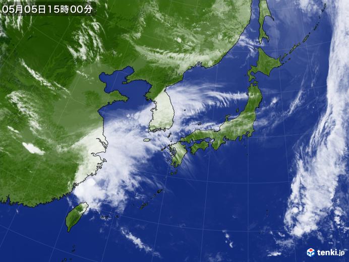 実況天気図(2020年05月05日)