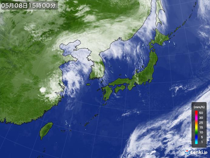 実況天気図(2020年05月08日)