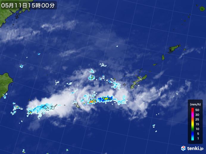 実況天気図(2020年05月11日)