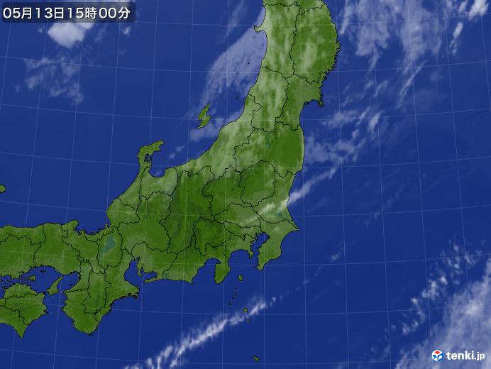 実況天気図(2020年05月13日)