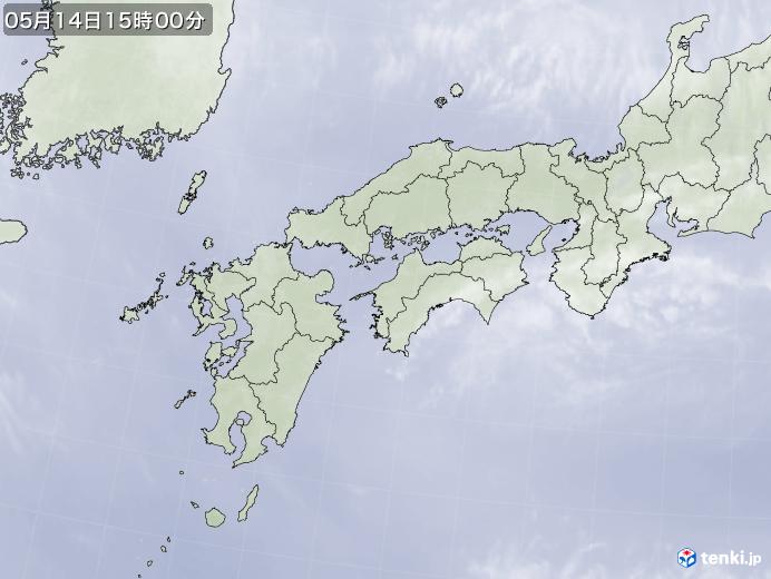 実況天気図(2020年05月14日)