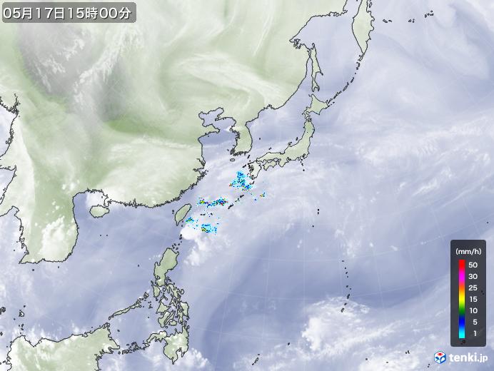 実況天気図(2020年05月17日)