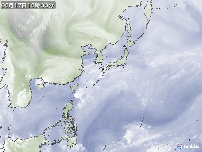 実況天気図(2020年05月17日)