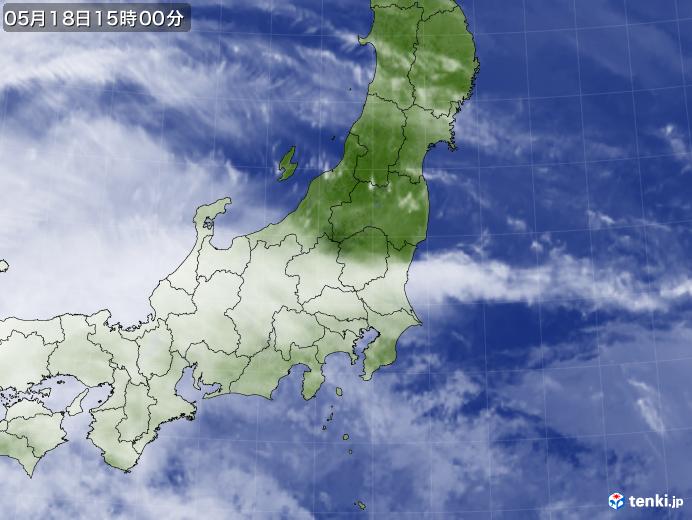 実況天気図(2020年05月18日)