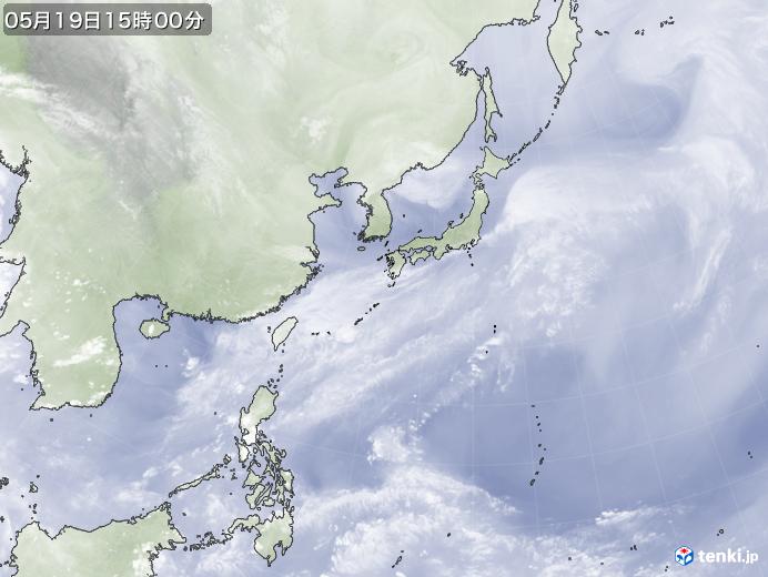 実況天気図(2020年05月19日)