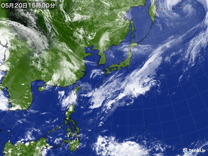 実況天気図(2020年05月20日)