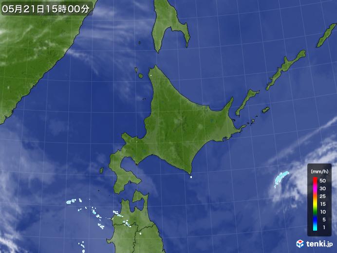 実況天気図(2020年05月21日)