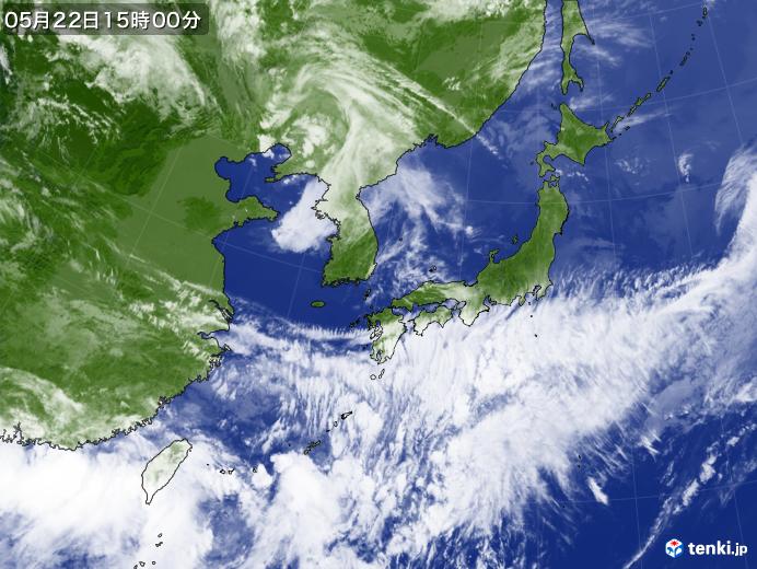 実況天気図(2020年05月22日)