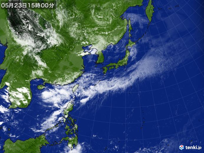 実況天気図(2020年05月23日)