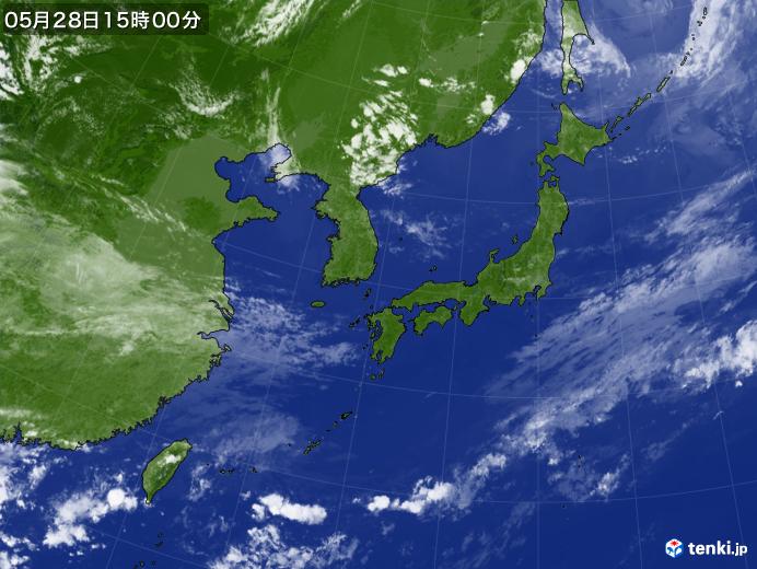 実況天気図(2020年05月28日)