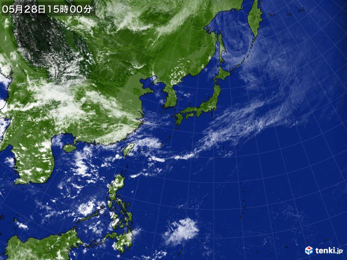 実況天気図(2020年05月28日)