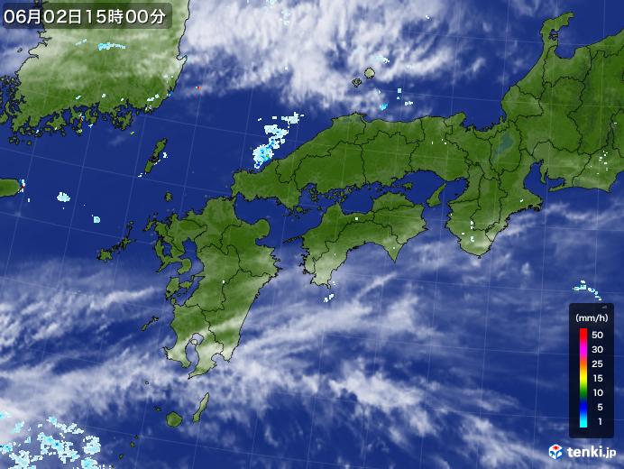 実況天気図(2020年06月02日)