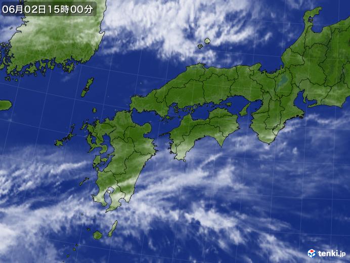 実況天気図(2020年06月02日)