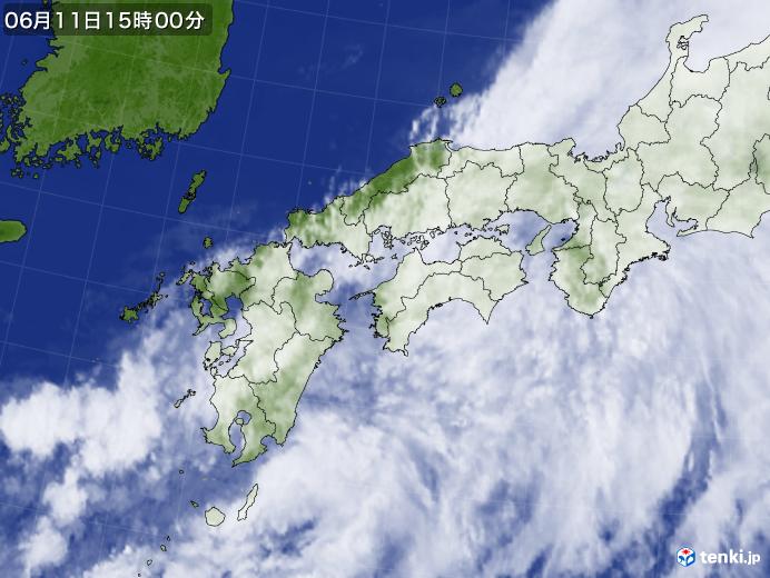 実況天気図(2020年06月11日)