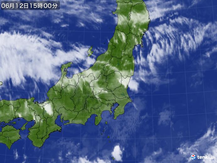 実況天気図(2020年06月12日)