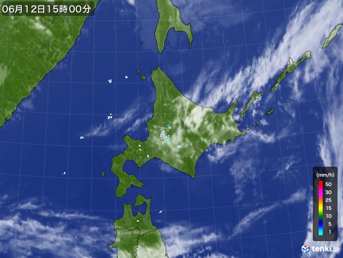 実況天気図(2020年06月12日)