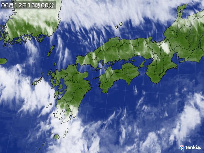 実況天気図(2020年06月12日)
