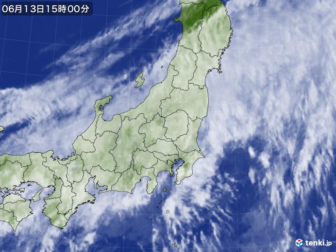 実況天気図(2020年06月13日)