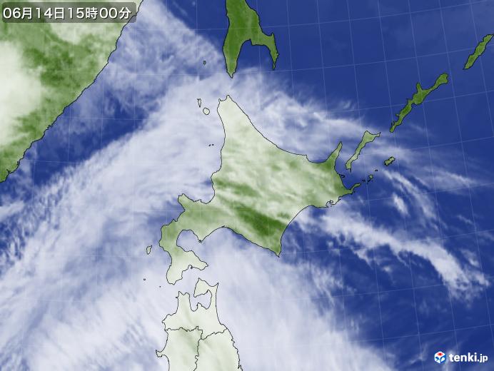 実況天気図(2020年06月14日)