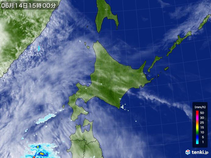 実況天気図(2020年06月14日)