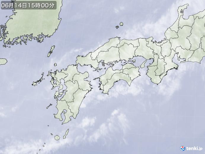 実況天気図(2020年06月14日)