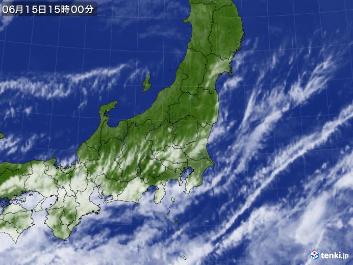 実況天気図(2020年06月15日)