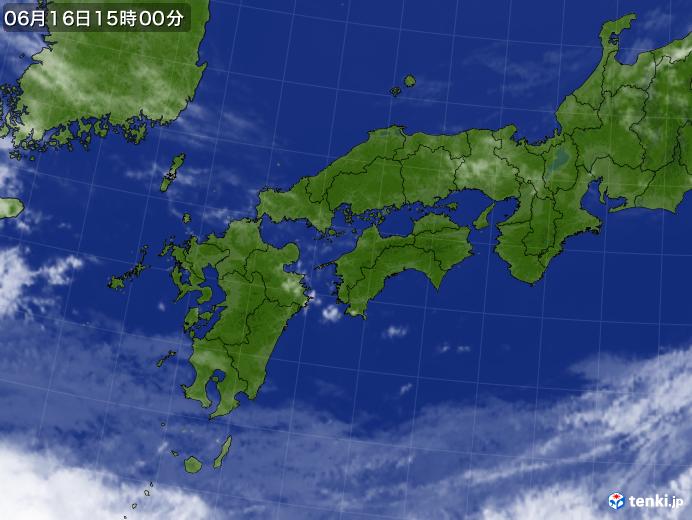 実況天気図(2020年06月16日)