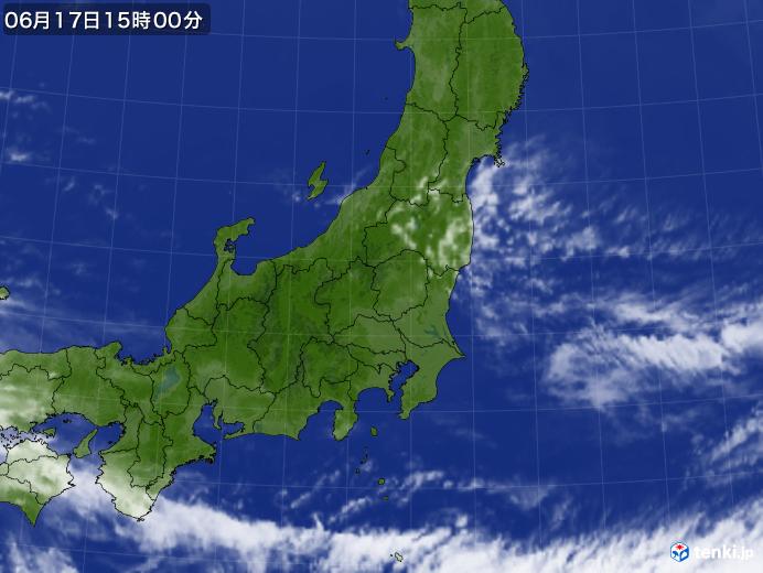 実況天気図(2020年06月17日)