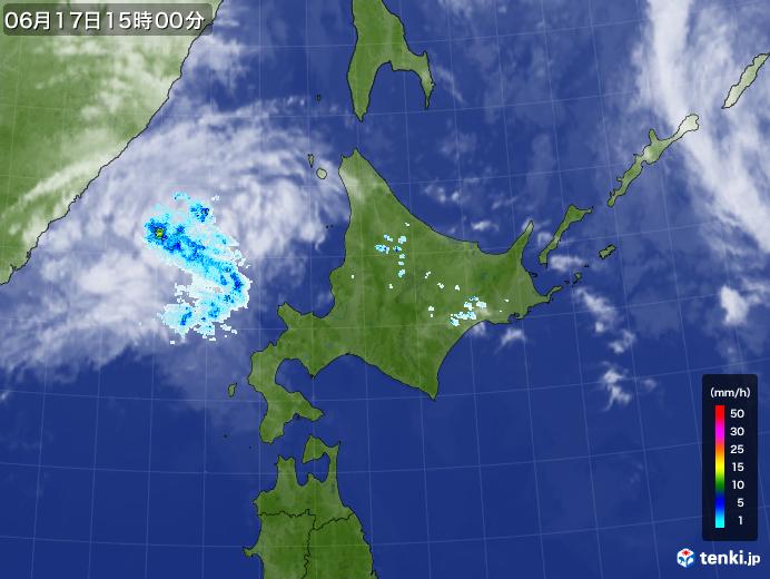 実況天気図(2020年06月17日)