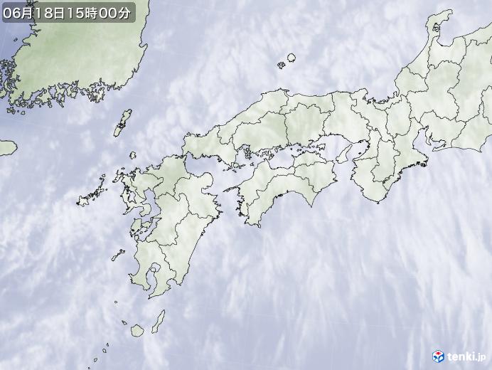 実況天気図(2020年06月18日)