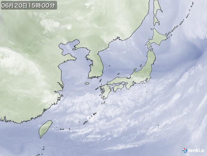 実況天気図(2020年06月20日)