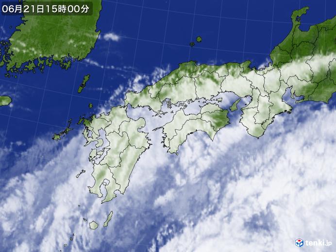 実況天気図(2020年06月21日)