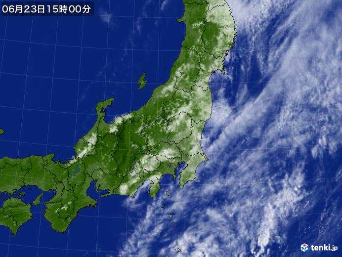 実況天気図(2020年06月23日)