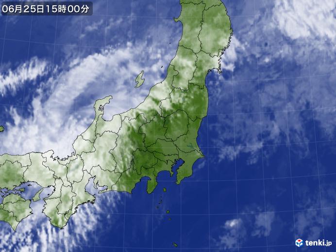 実況天気図(2020年06月25日)