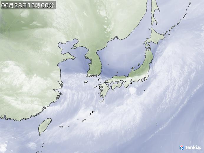 実況天気図(2020年06月28日)