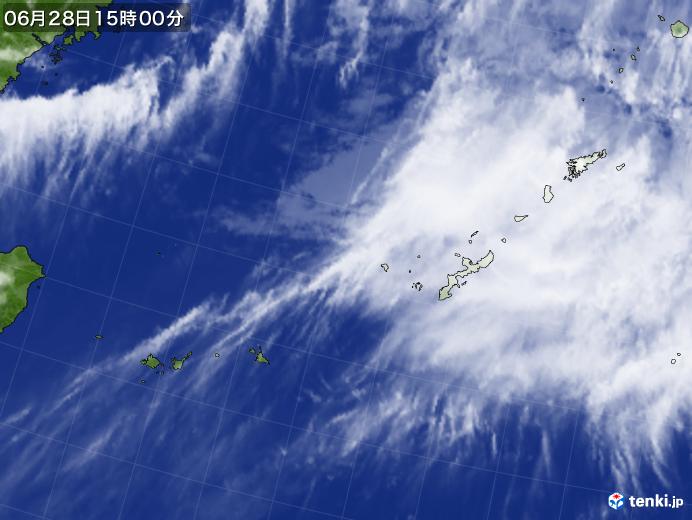 実況天気図(2020年06月28日)