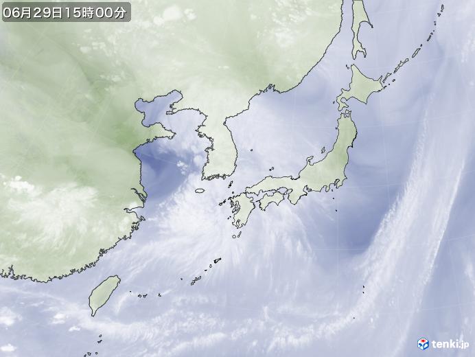 実況天気図(2020年06月29日)