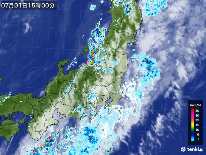 実況天気図(2020年07月01日)