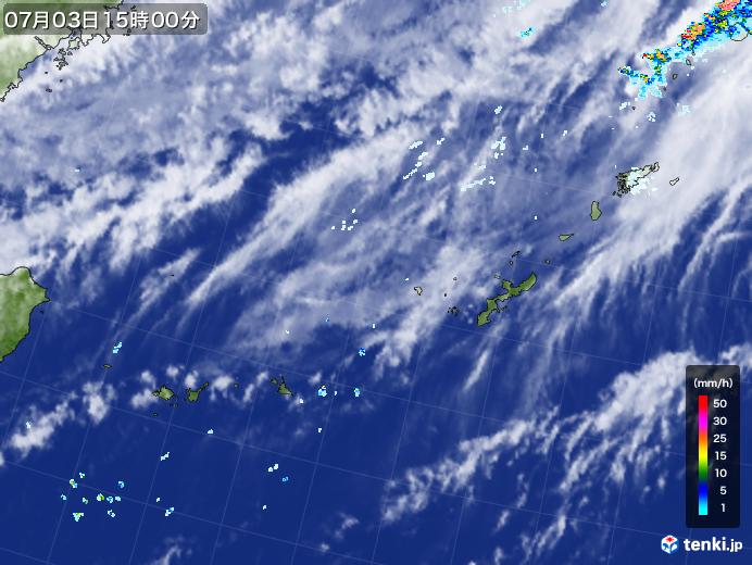 実況天気図(2020年07月03日)