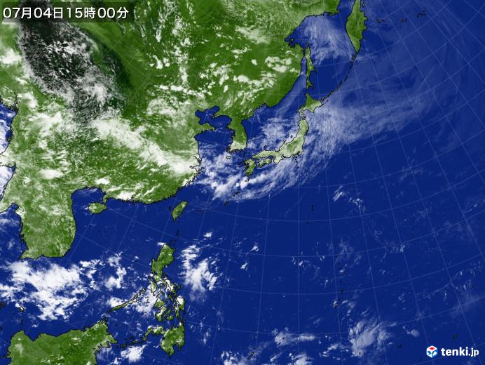 実況天気図(2020年07月04日)