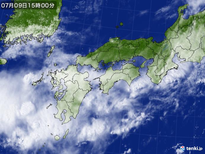 実況天気図(2020年07月09日)