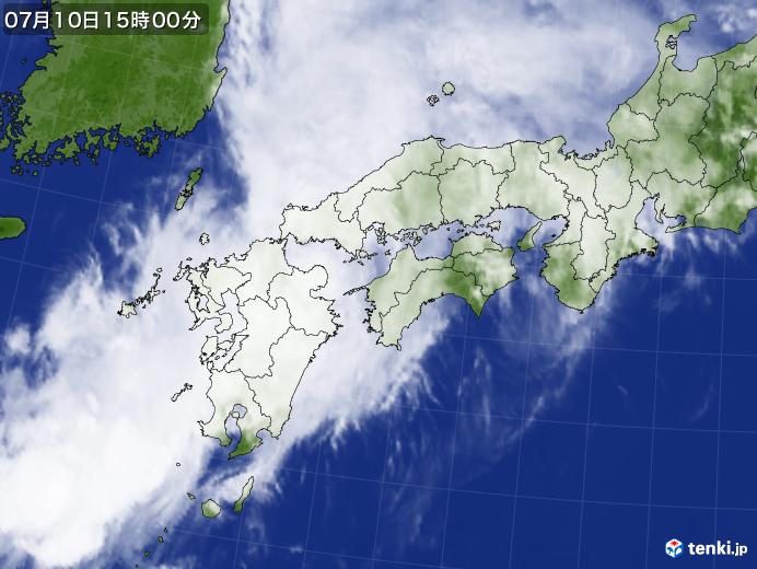 実況天気図(2020年07月10日)