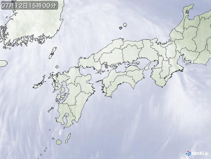 実況天気図(2020年07月12日)