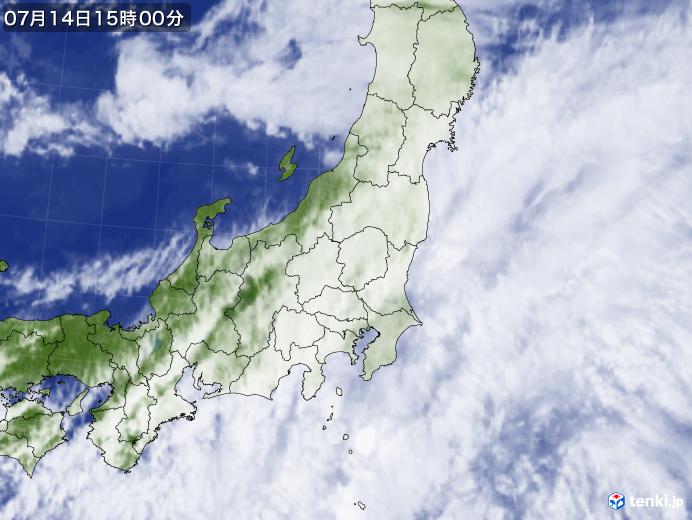 実況天気図(2020年07月14日)