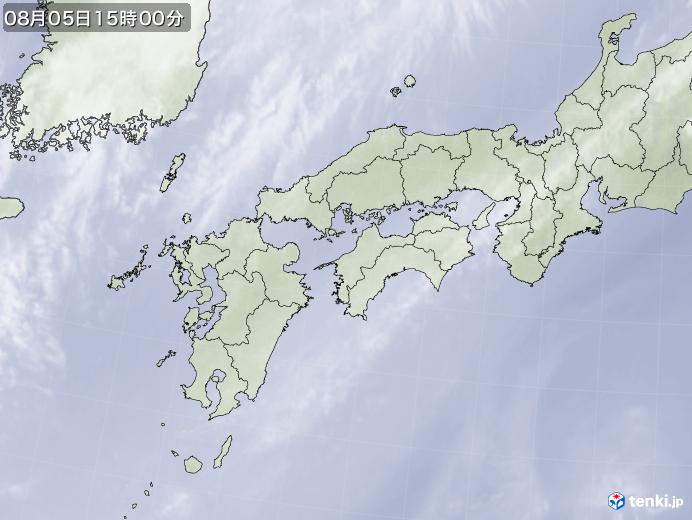 実況天気図(2020年08月05日)