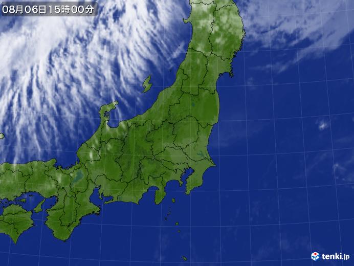 実況天気図(2020年08月06日)