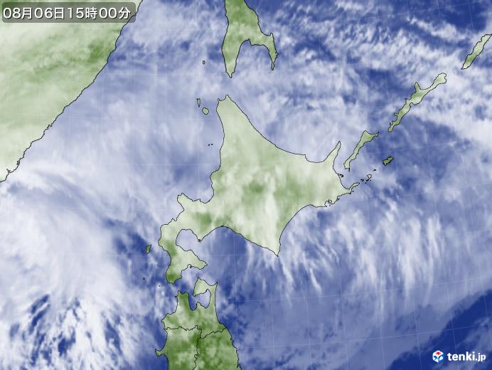 実況天気図(2020年08月06日)